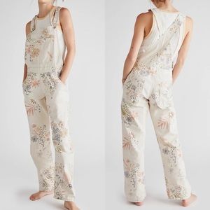 Free People Harmony Doodle Ziggy Overalls Small